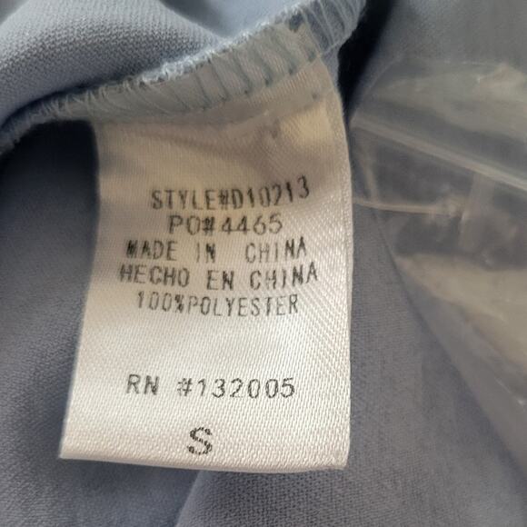 Floral Embroidered Mini Dress Size Small Blue - Picture 6 of 10